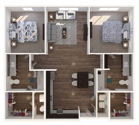 Lofts at Murray Hill 2 Bedroom Floor Plan